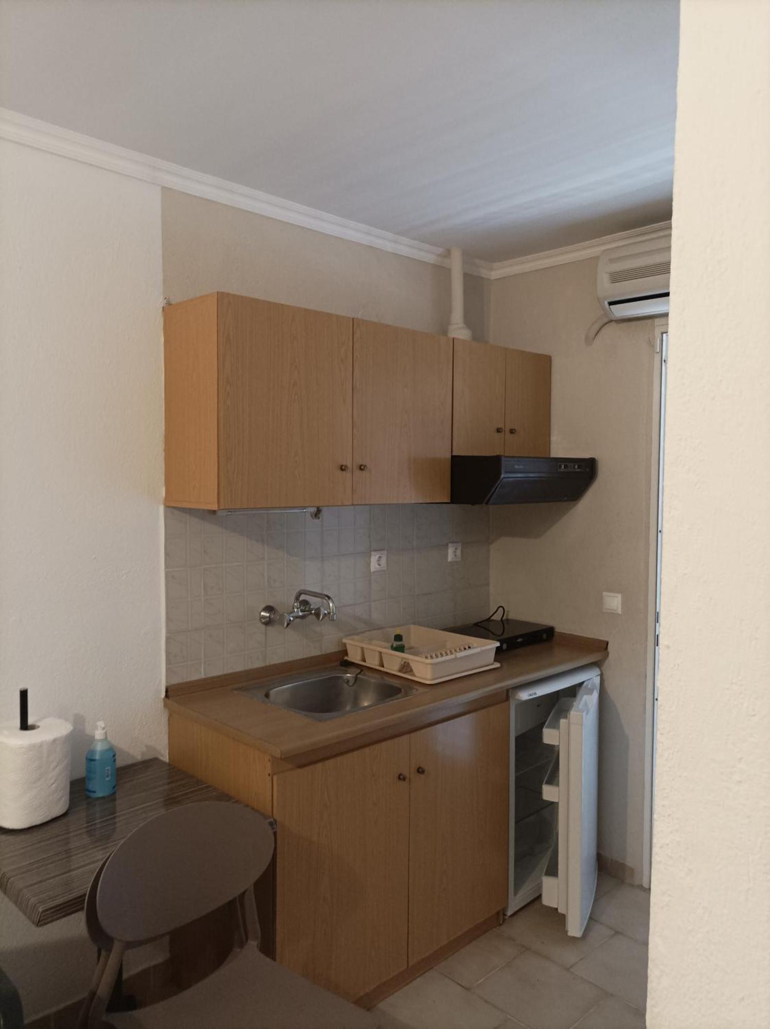 Kleanthis Blue Apartment Nea Vrasna Bagian luar foto