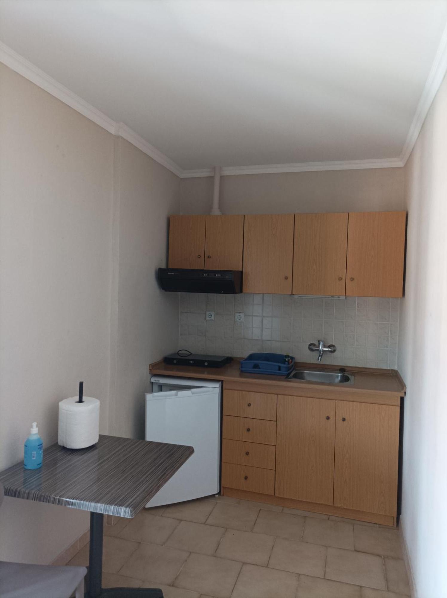 Kleanthis Blue Apartment Nea Vrasna Bagian luar foto