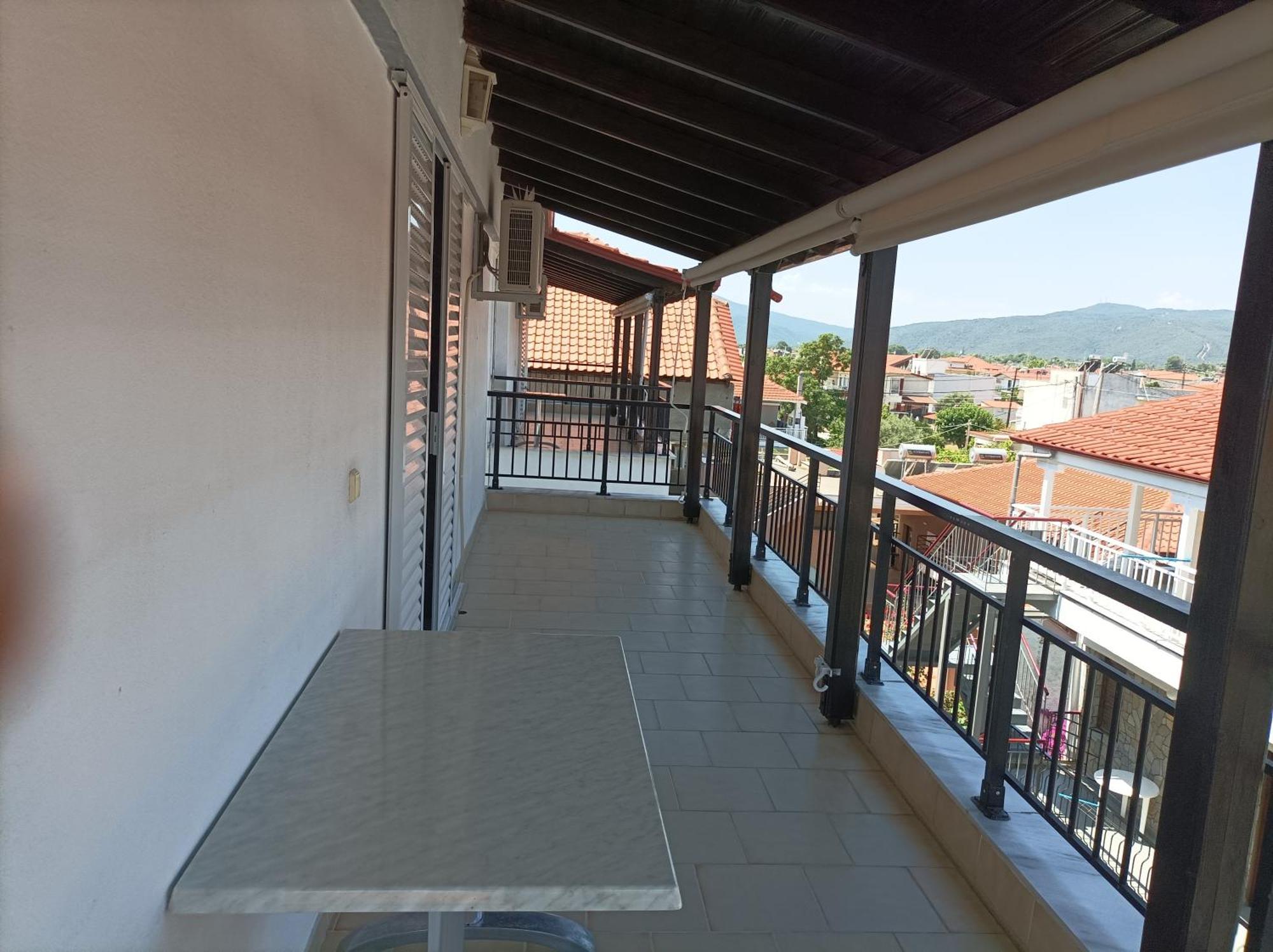 Kleanthis Blue Apartment Nea Vrasna Bagian luar foto
